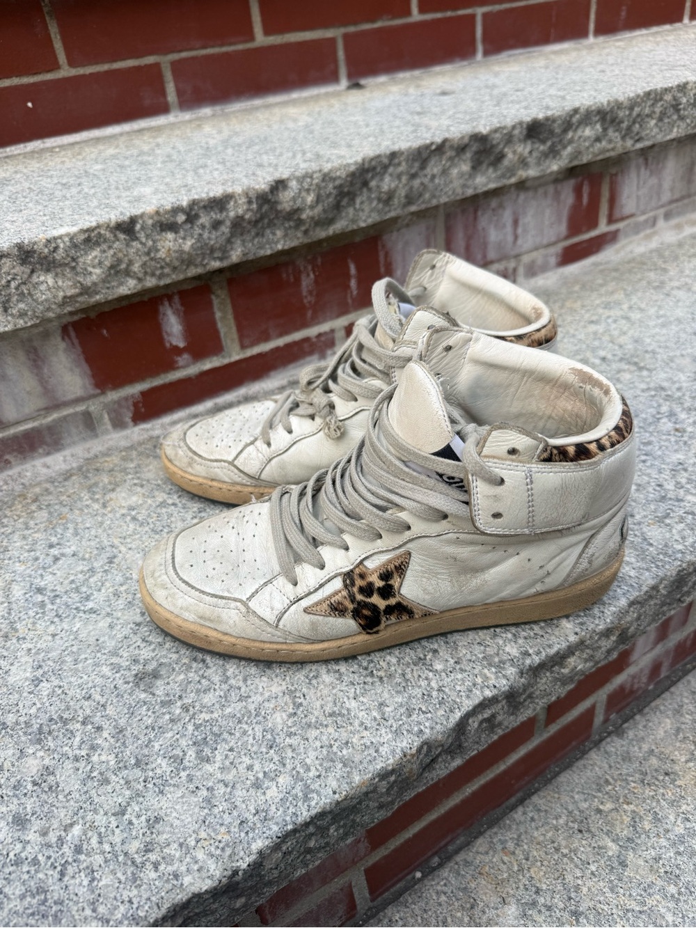 Golden Goose Sky High Leopard Print Pony